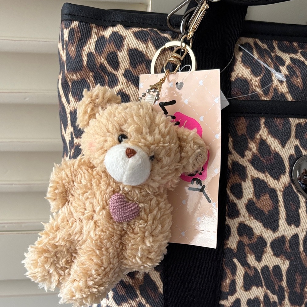☀️Luv Betsey by Betsey Johnson LBADIE Leopard Print Tote Crossbody Bag - Picture 3 of 15